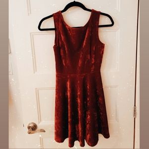 Red Velvet Dress - Forever 21
